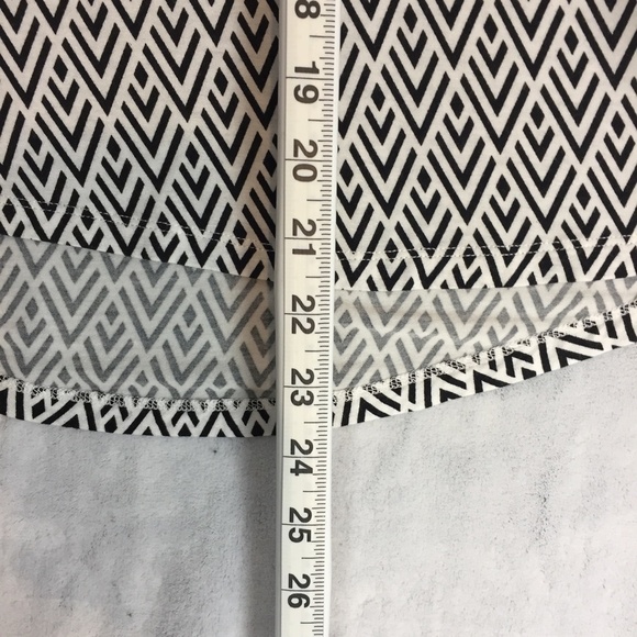 H&M Henley Womens Small Black and White V Neck Long Sleeve - Picture 8 of 9